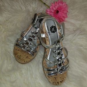 Girls Rhinestone wedges